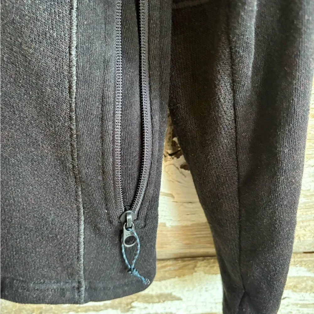Kühl Large Full Zip Fleece Jacket Black Softshell Panels Outdoor Hiking‎